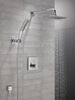Angular Modern Push-Button Shower