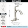 Single Handle Lavatory Faucet with 14 Series Shower Trim and Rough Bundle