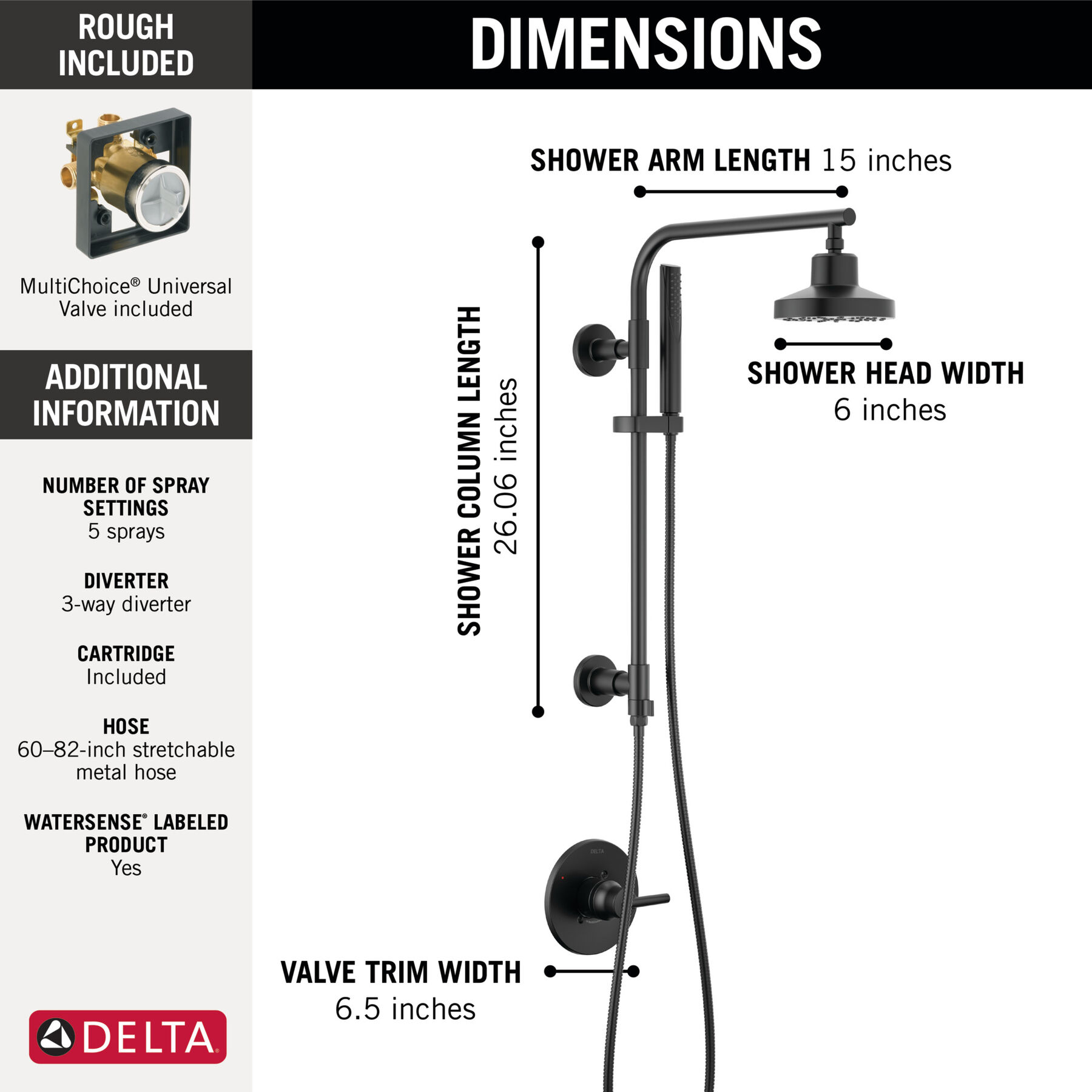 Shower Column Bundle - Round, image 9