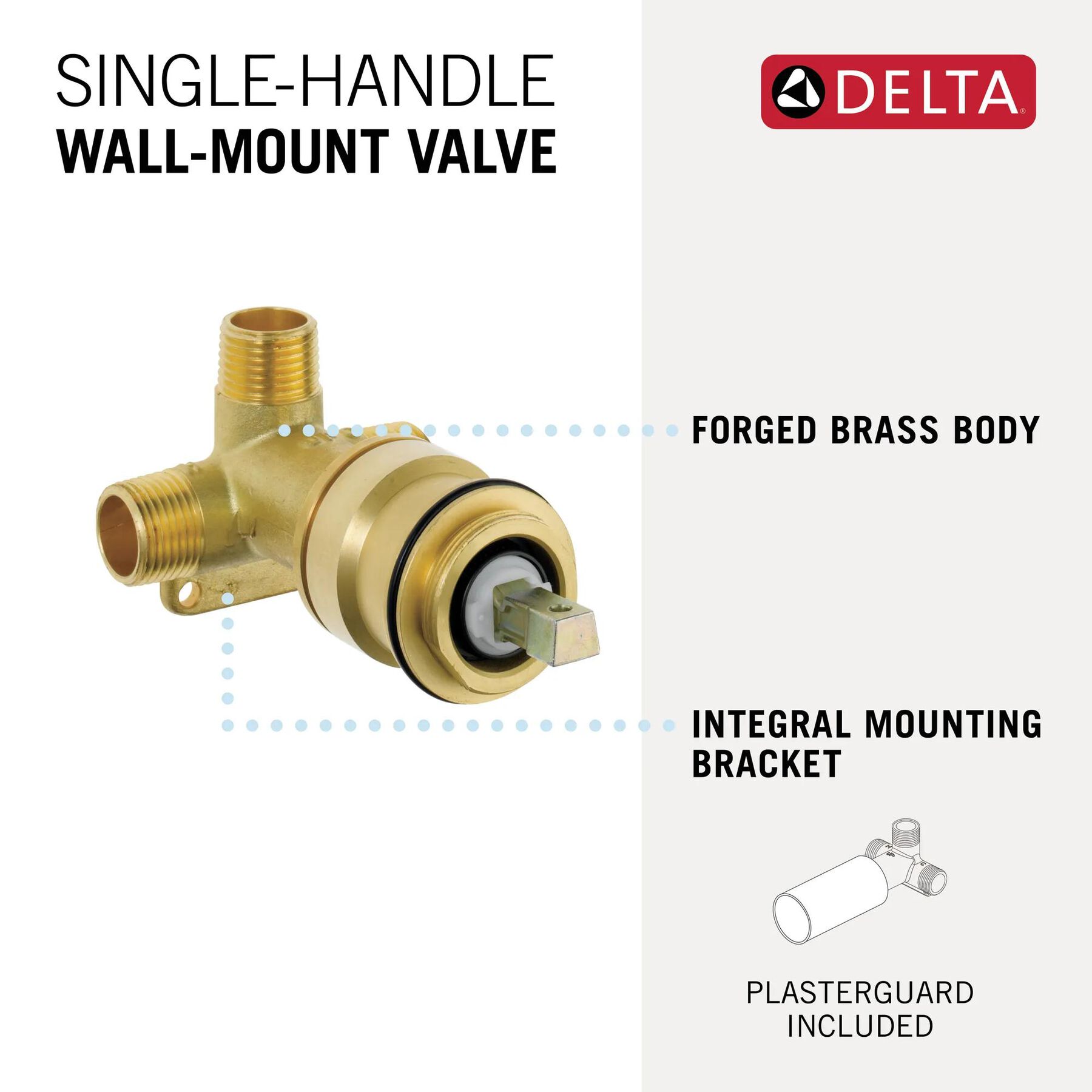 Rough-In Wall-Mount Bathroom Faucet 1H (Recertified)