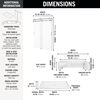60x32 Alcove Shower Base with Door Bundle - Left Seat Center Drain Curve