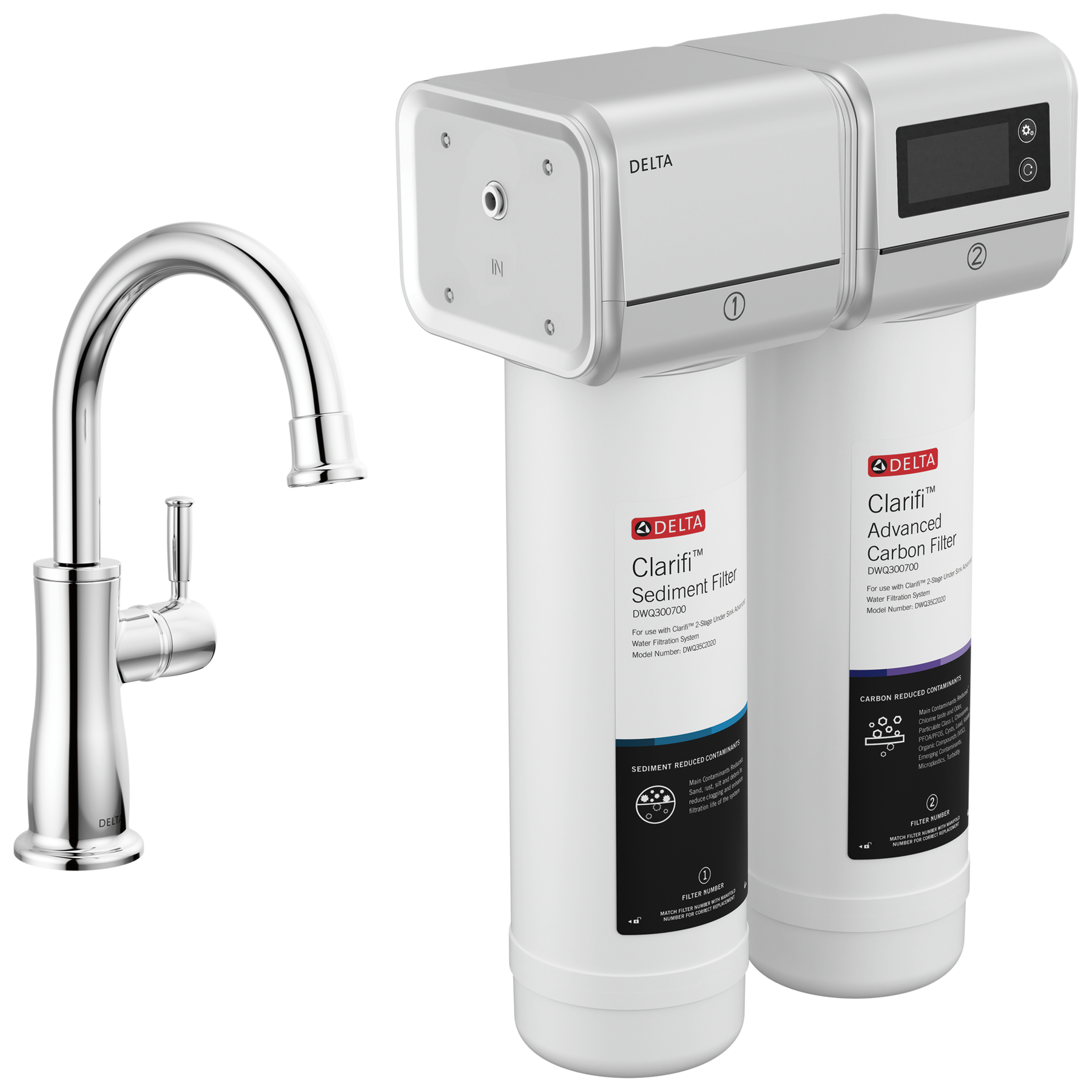 2-Stage Water Filtration System with Beverage Faucet Bundle