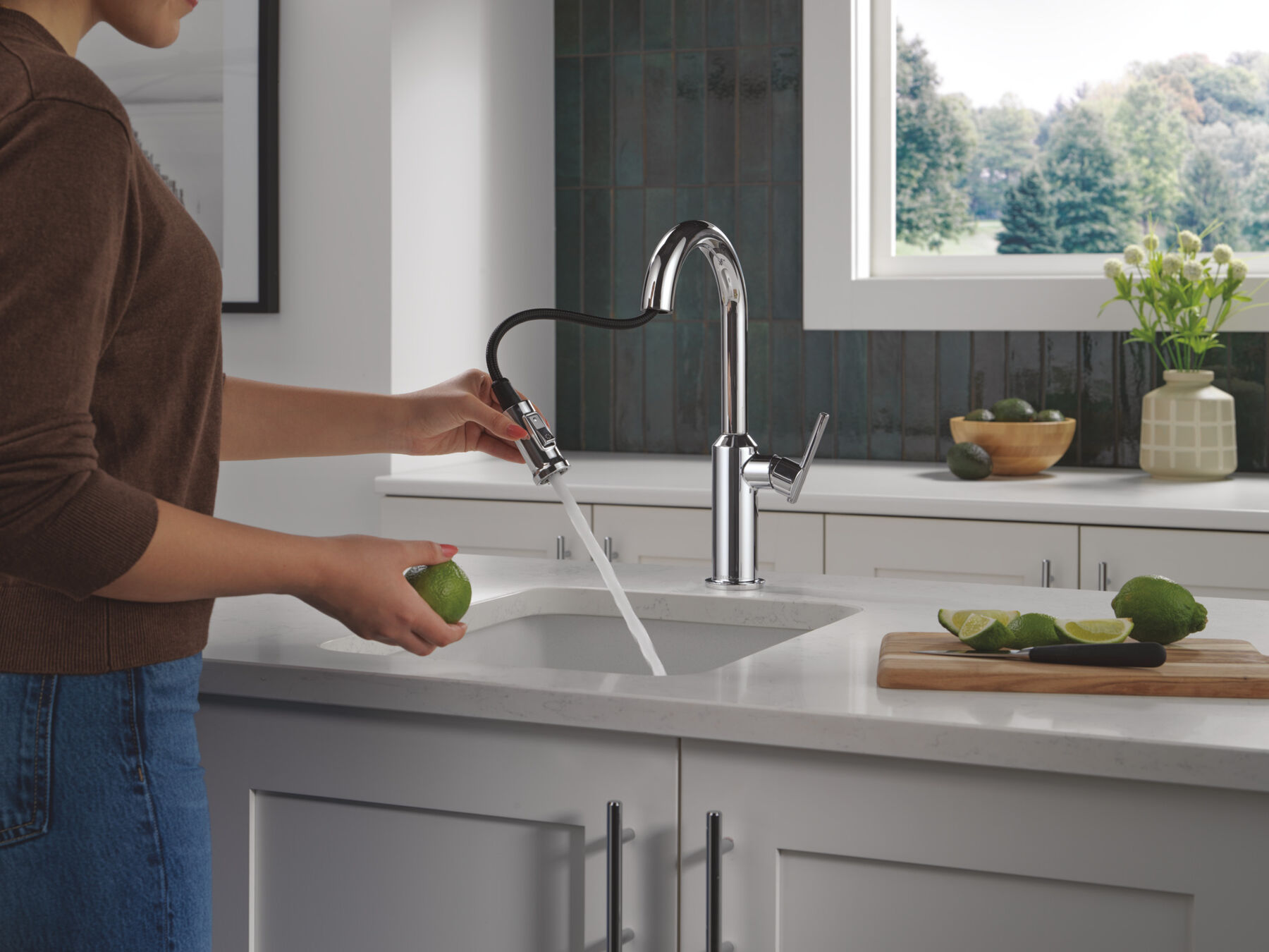 Single Handle Pull-Down Bar/Prep Faucet, image 3