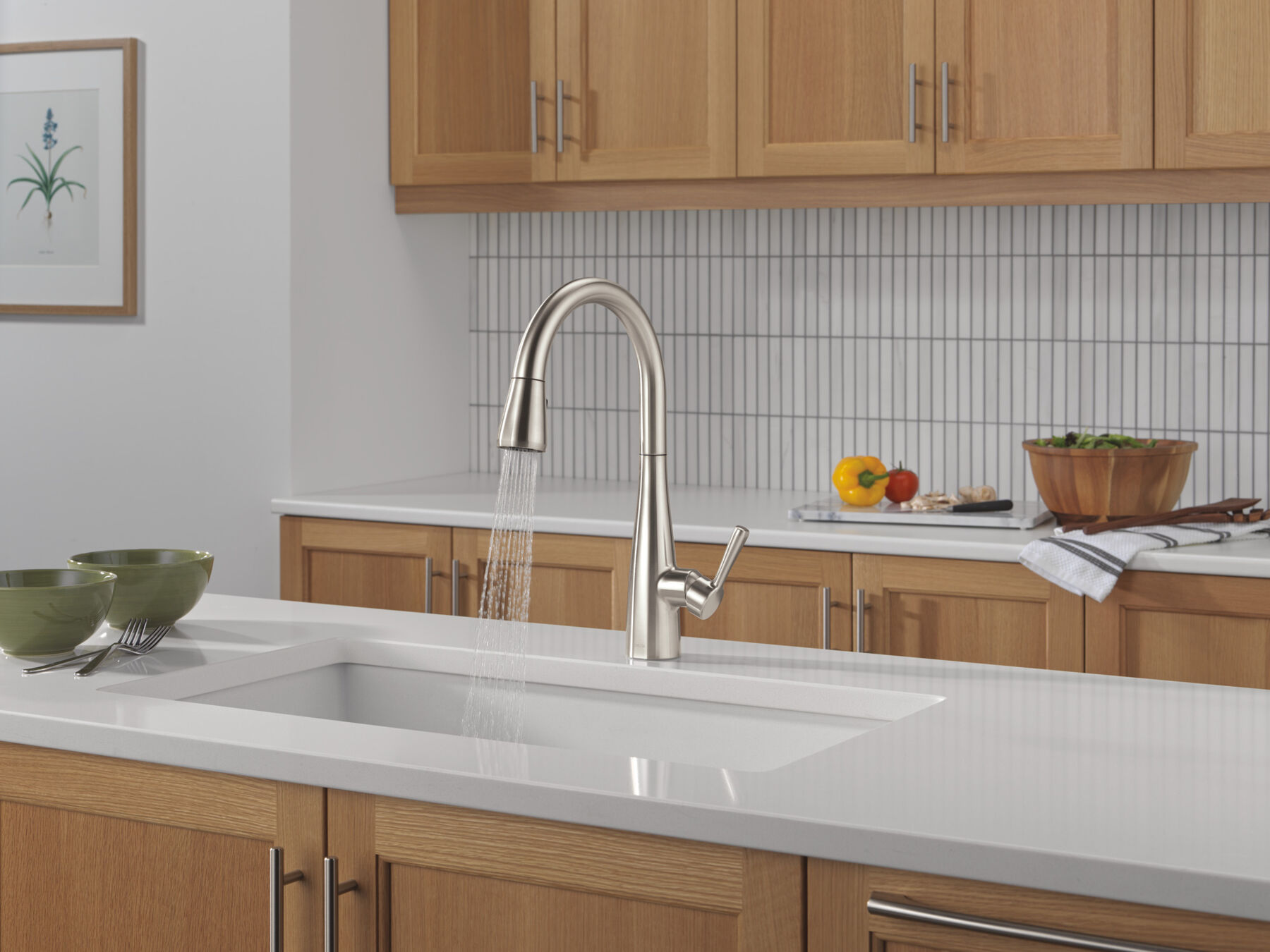 Single Handle Pull-Down Kitchen Faucet, image 8