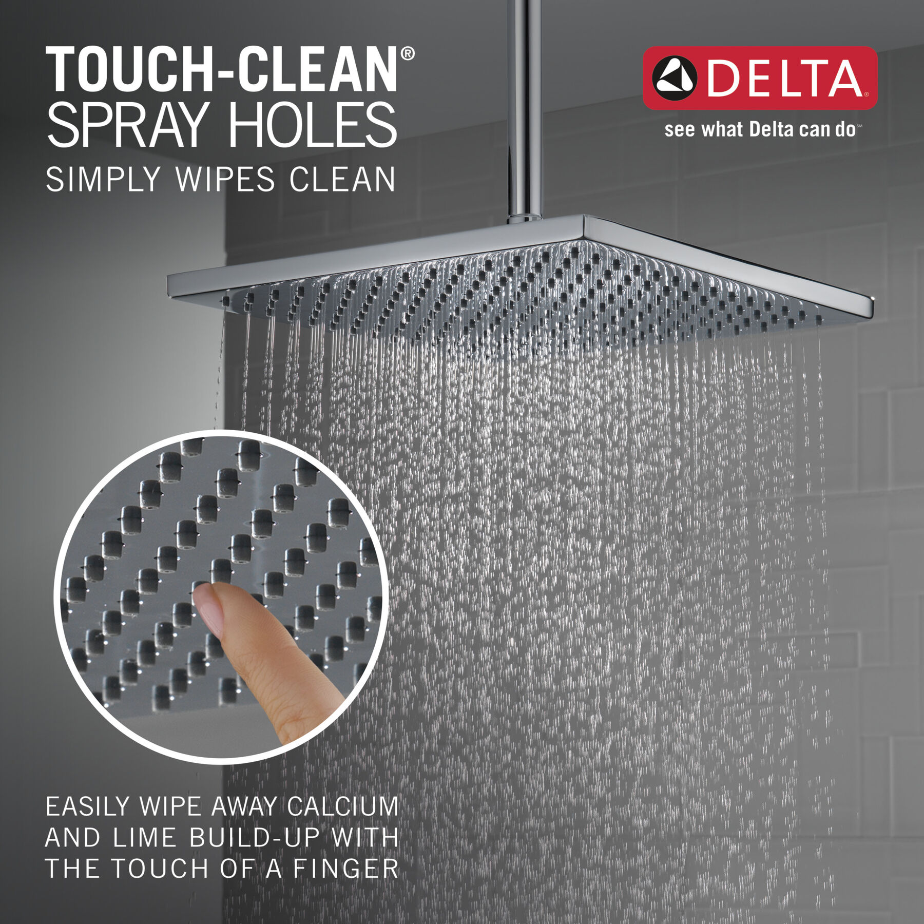 Single-Setting Metal Raincan Shower Head, image 2