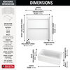 60x32 Alcove Bathtub with Tile Wall Bundle - Left Drain