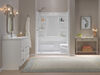 Procrylic Seated Shower Kit 60"x32" Left Drain