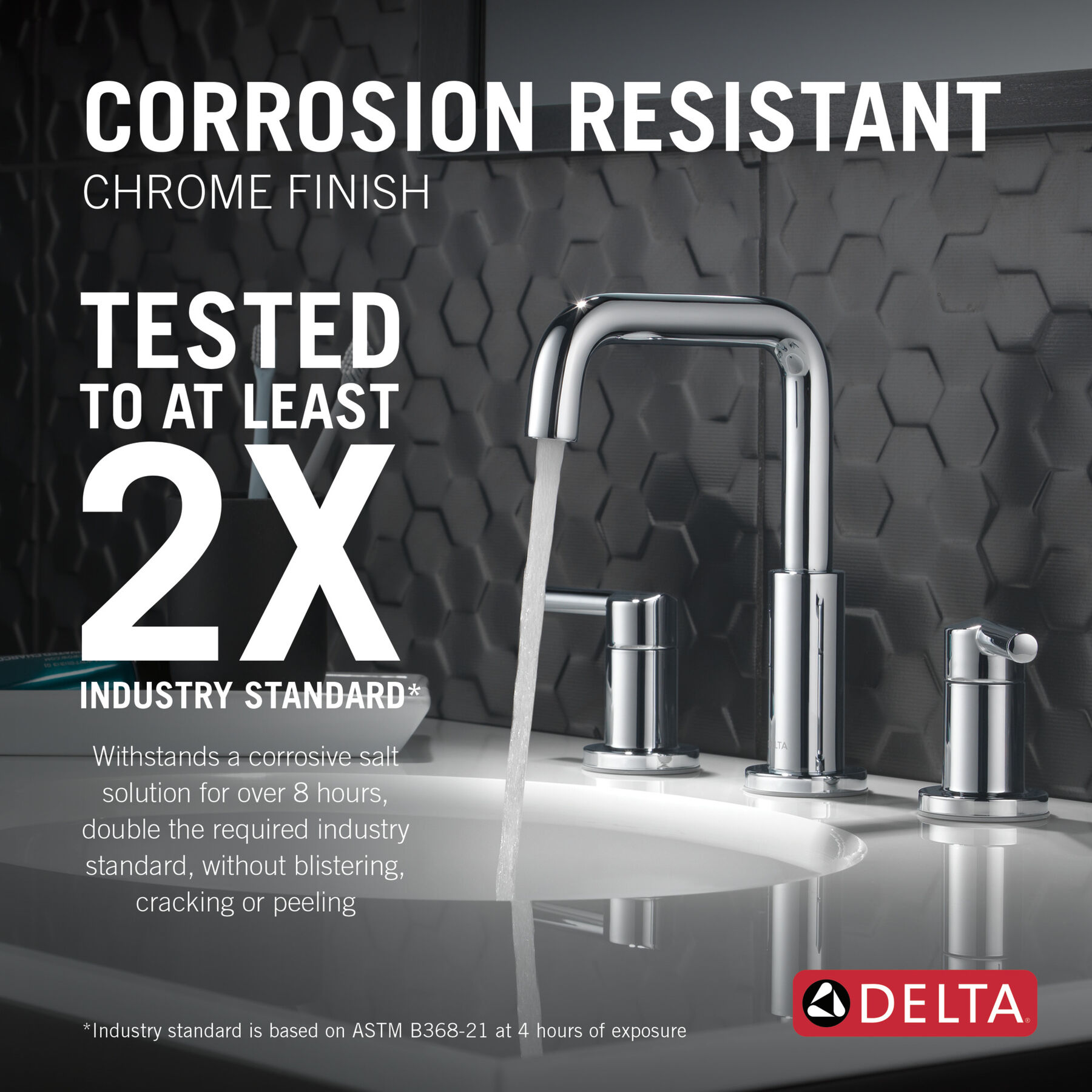 Two Handle Widespread Bathroom Faucet, image 2