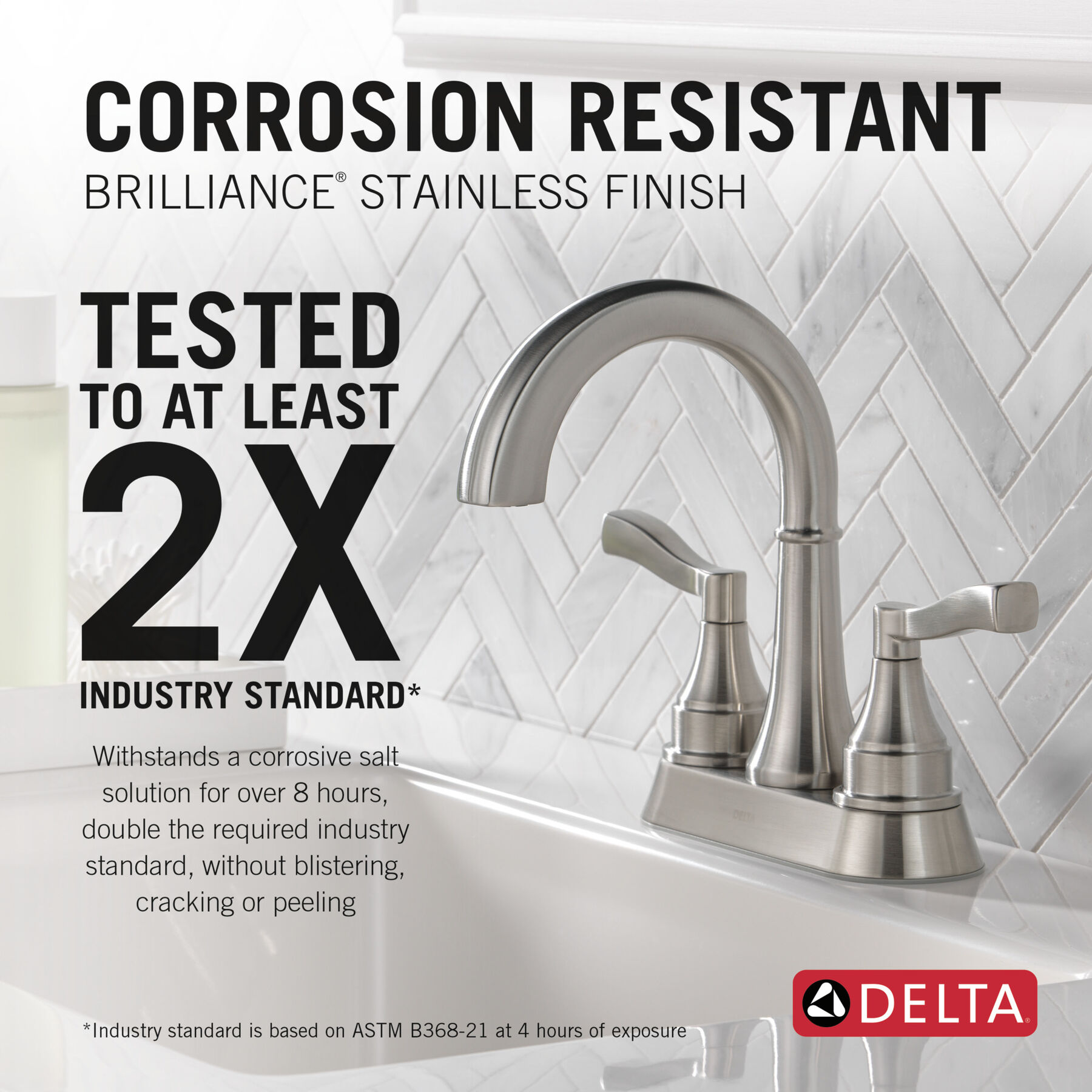 Two Handle Centerset Bathroom Faucet