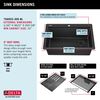 30&rdquo; Granite Composite Workstation Kitchen Sink Drop-In Top Mount Single Bowl with WorkFlow&trade; Ledge and Accessories in Black