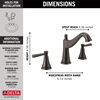 Two Handle Widespread Bathroom Faucet