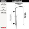 Emerge® 18" Round Shower Column