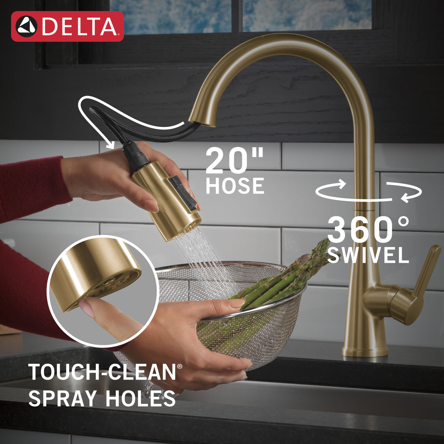 Pull-Down Kitchen Faucet 1L w/Soap (Recertified), image 6