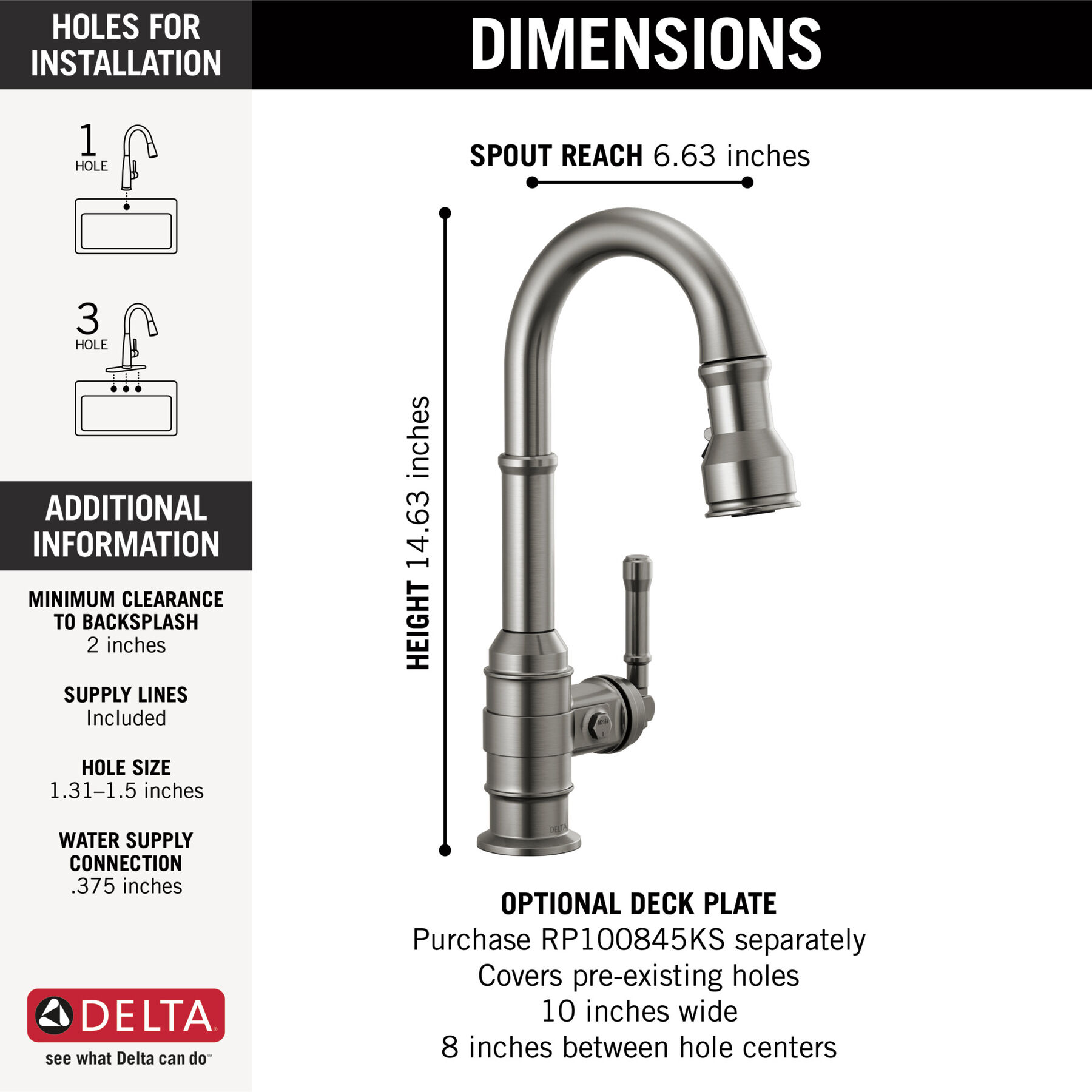 Single Handle Pull-Down Bar/Prep Faucet, image 1