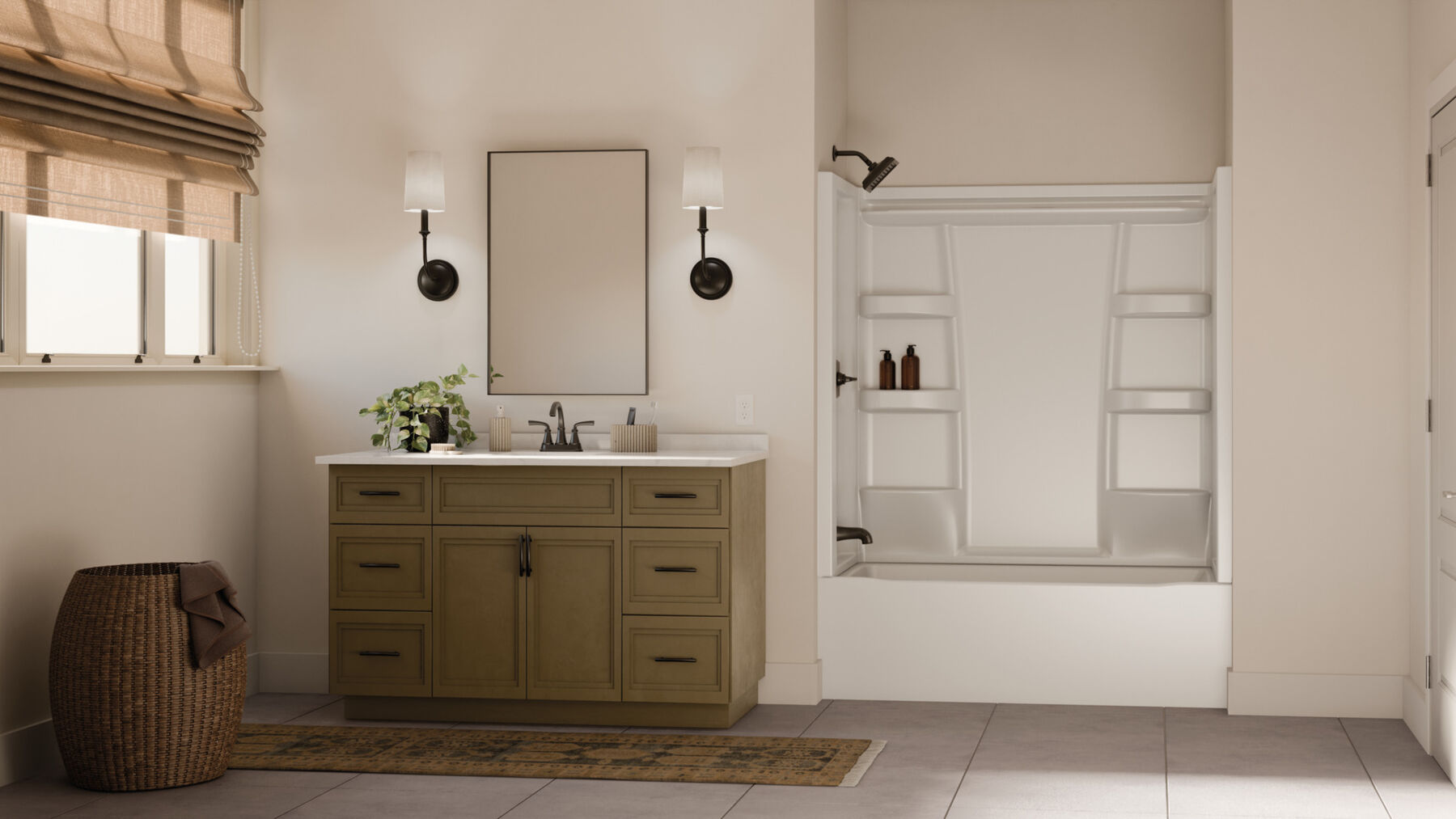 ProCrylic Bathtub 60 in. x 32 in. Left Drain, image 1