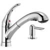 Single Handle Pull-Out Kitchen Faucet with Soap Dispenser