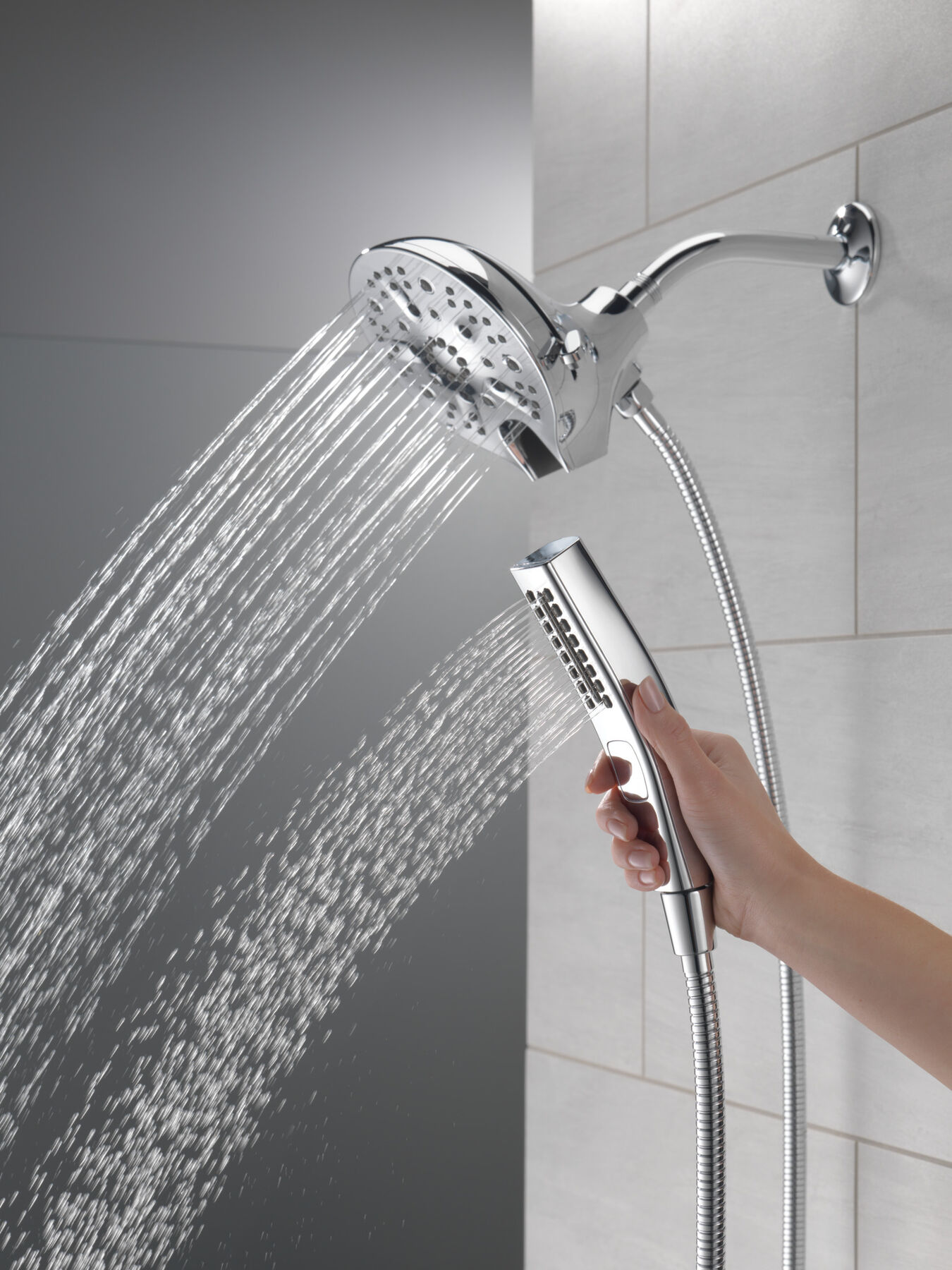 In2ition® H<sub>2</sub>Okinetic® 5-Setting Two-in-One Shower (Recertified), image 7