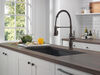 Single-Handle Pull-Down Spring Kitchen Faucet