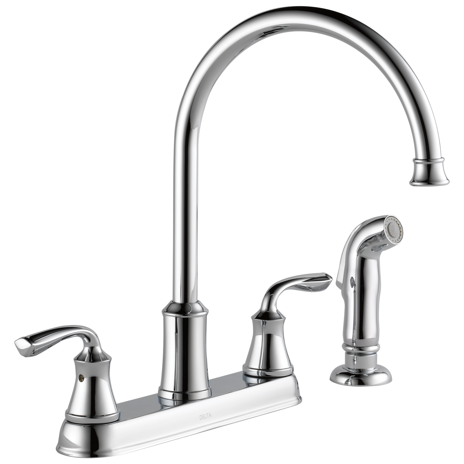 Two Handle Kitchen Faucet with Spray