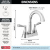 Two Handle Centerset Bathroom Faucet