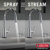 Single Handle Pull-Down Touch<sub>2</sub>O® Technology Kitchen Faucet with Touchless Technology