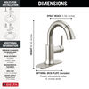 Single Handle Pull Down Bathroom Faucet (Recertified)