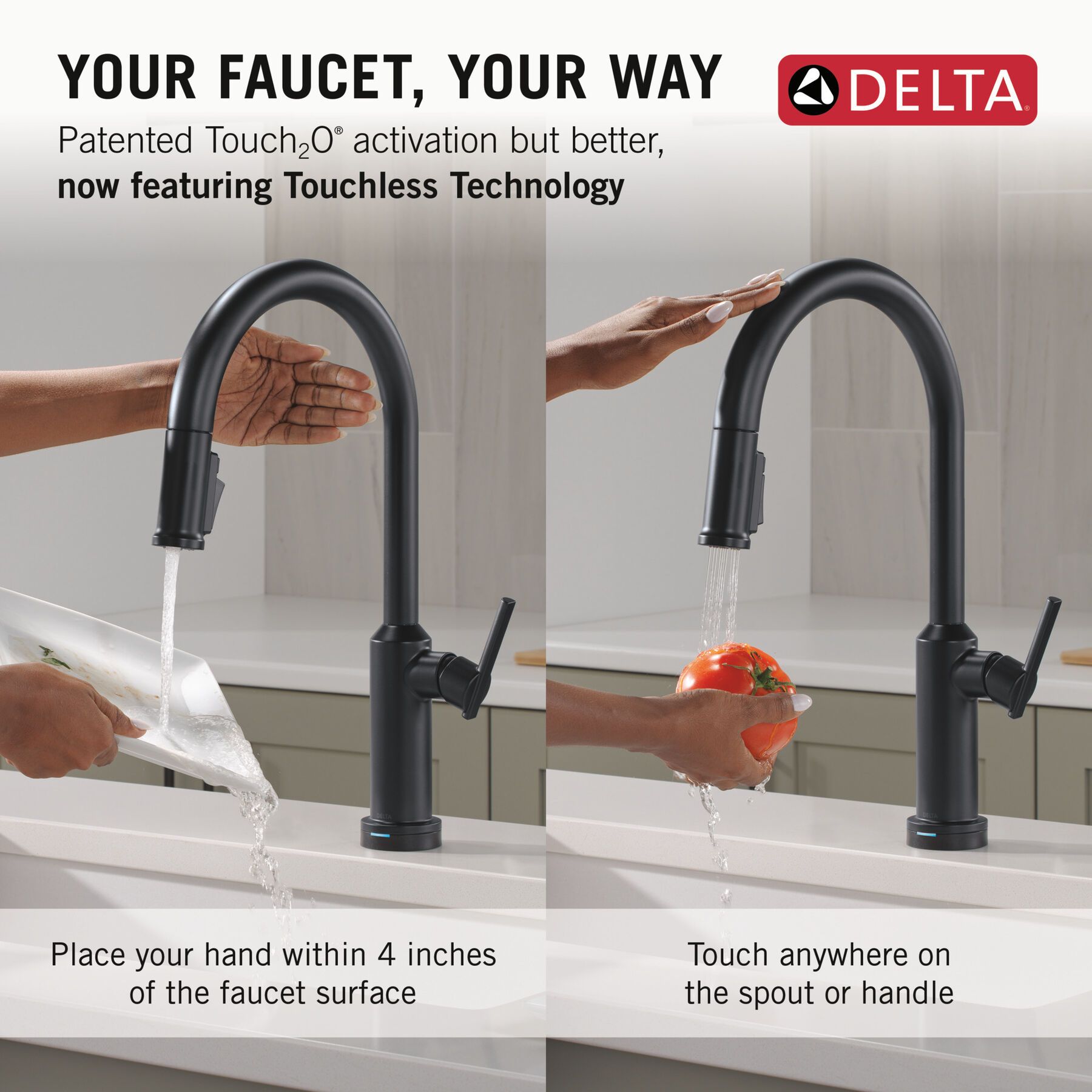 Touch2O&reg; Technology Kitchen Faucet with Touchless Technology, image 11
