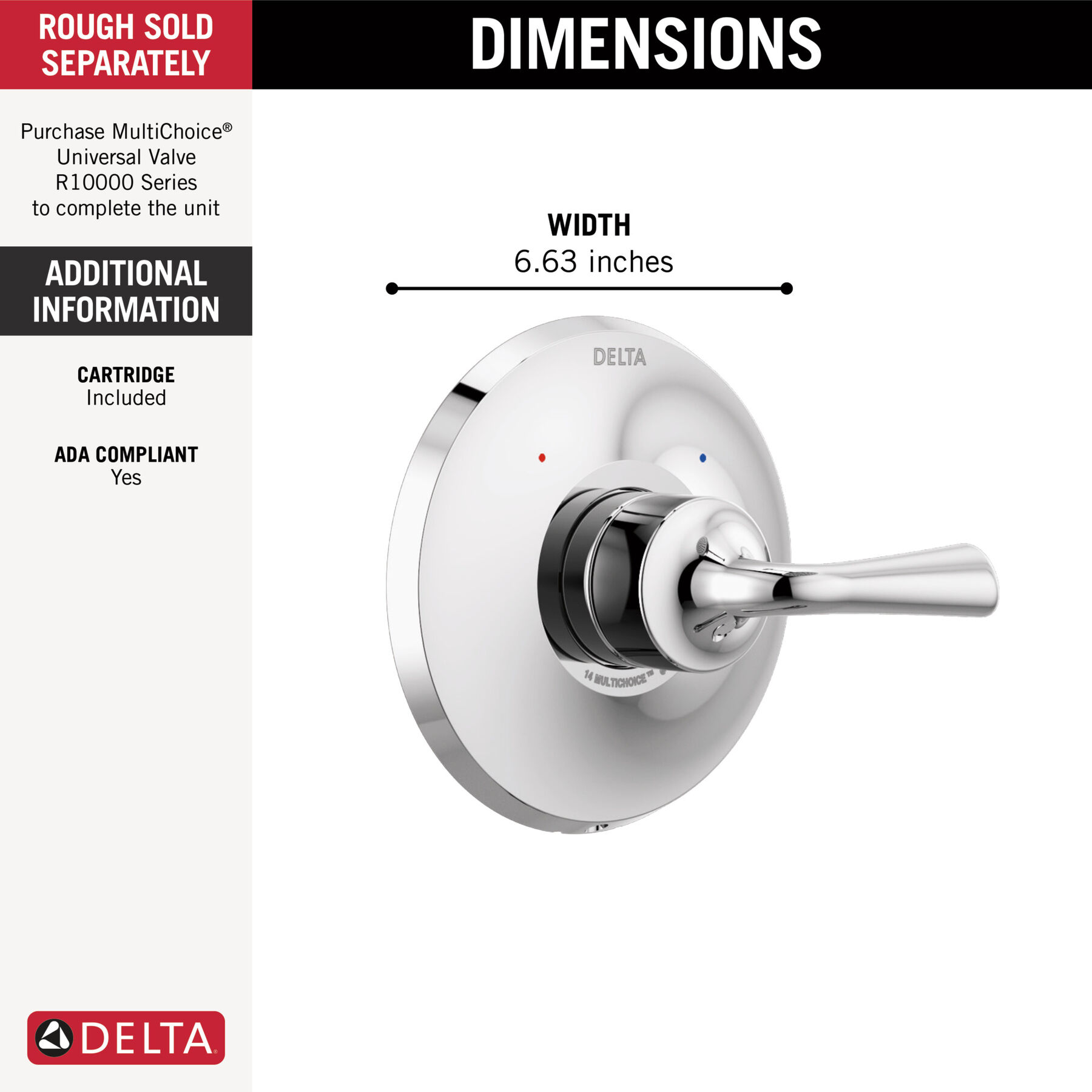 Monitor 14 Series Valve Only Trim, image 1