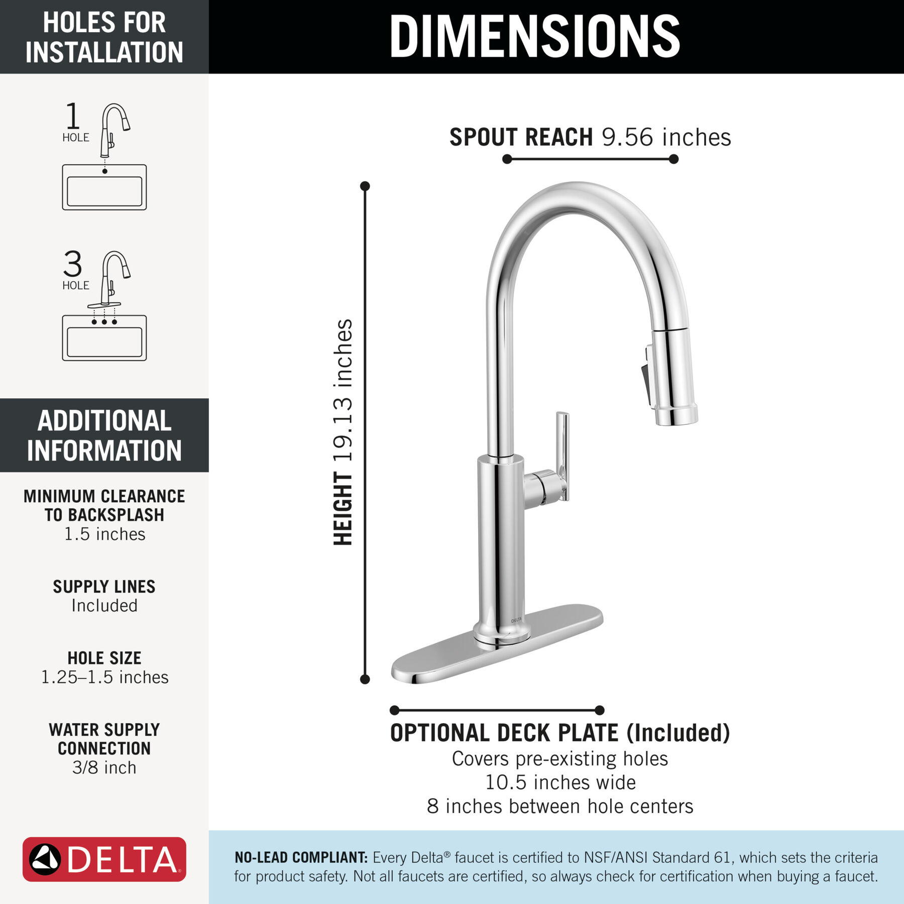Single Handle Pull-Down Kitchen Faucet