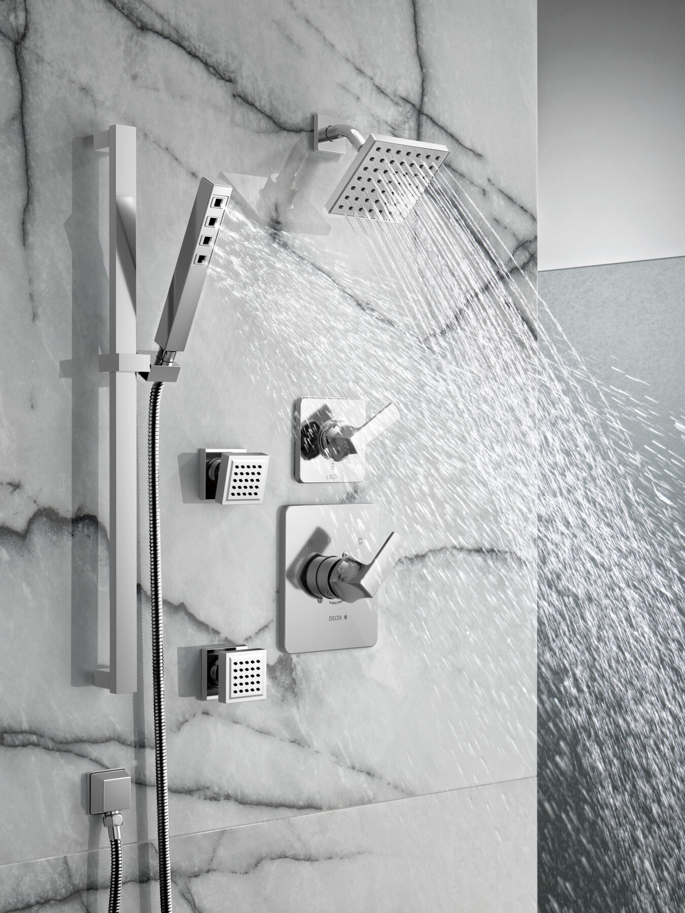 6-Setting 3-Port Diverter Trim, image 3