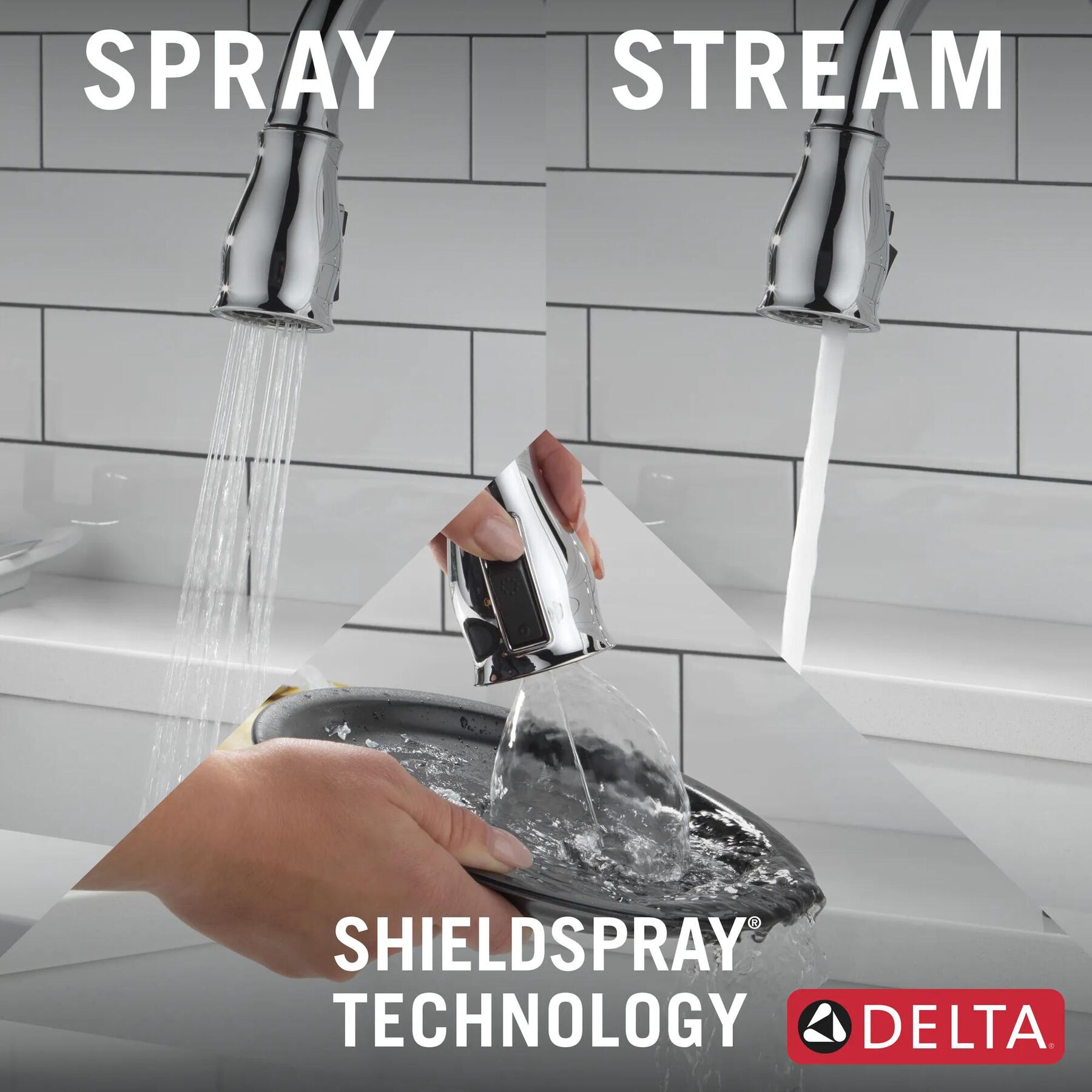 VoiceIQ&reg; Kitchen Faucet with Touch<sub>2</sub>O&reg; Technology with Touchless Technology
