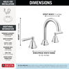 Two Handle Widespread Bathroom Faucet