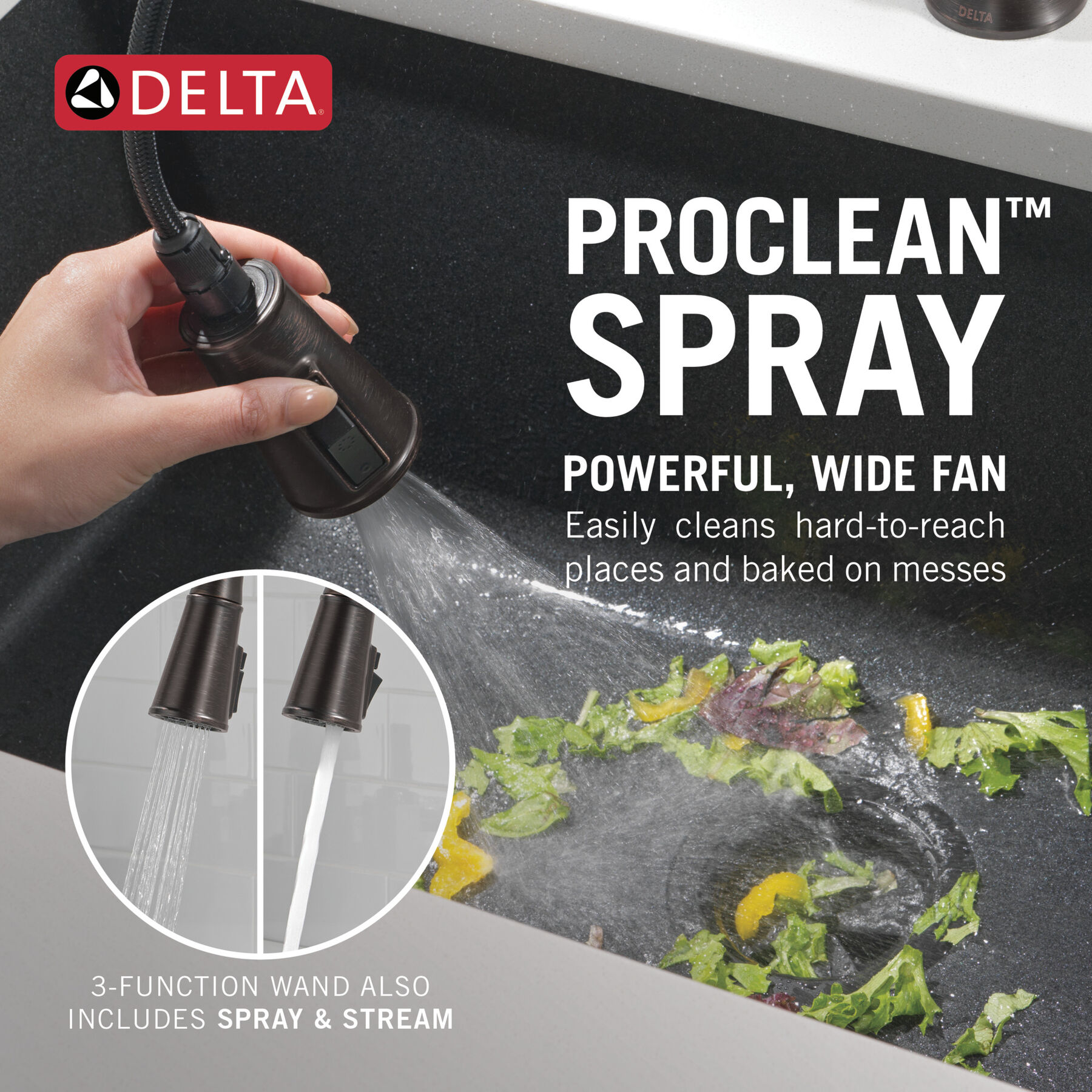 Single Handle Pull-Down Kitchen Faucet, image 6