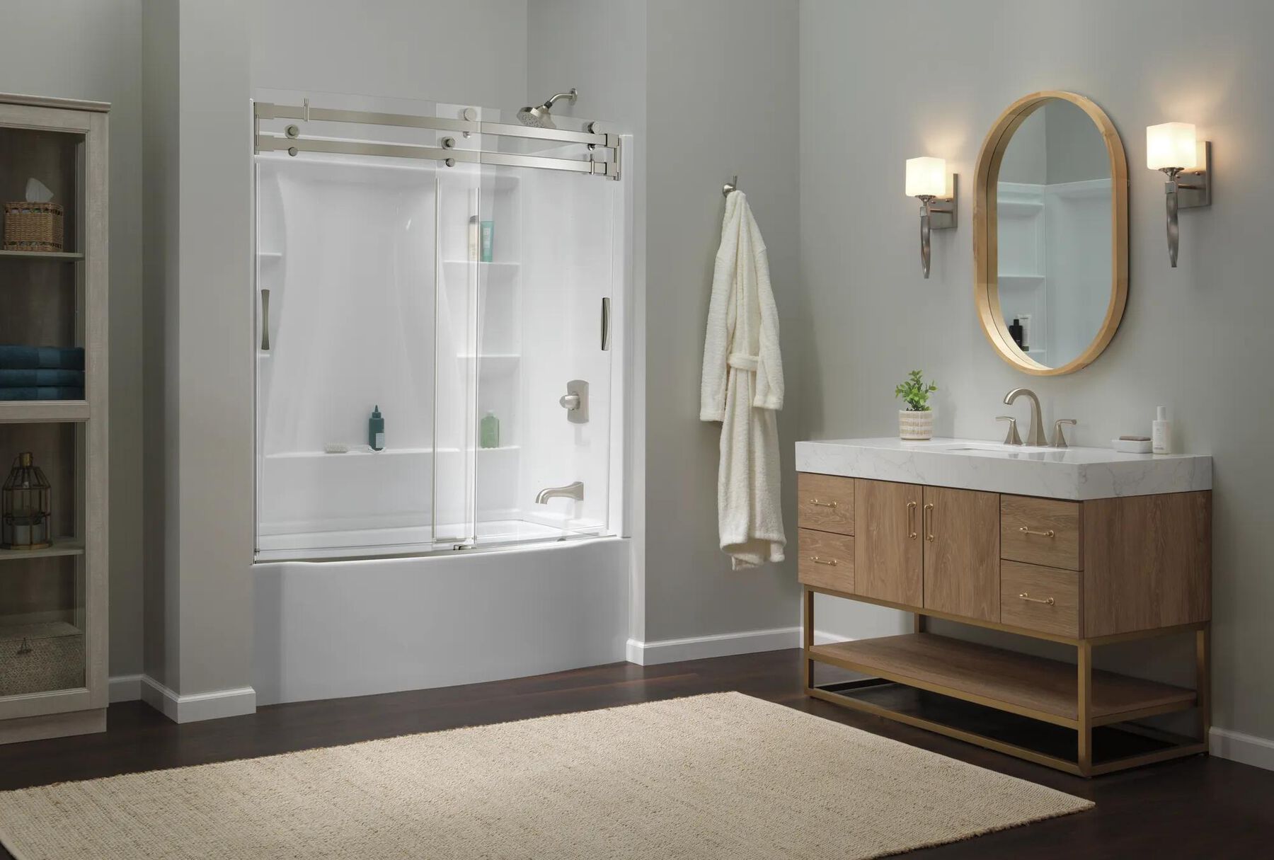 Classic 500 Curve Alcove Bathtub Right Drain 60x32"