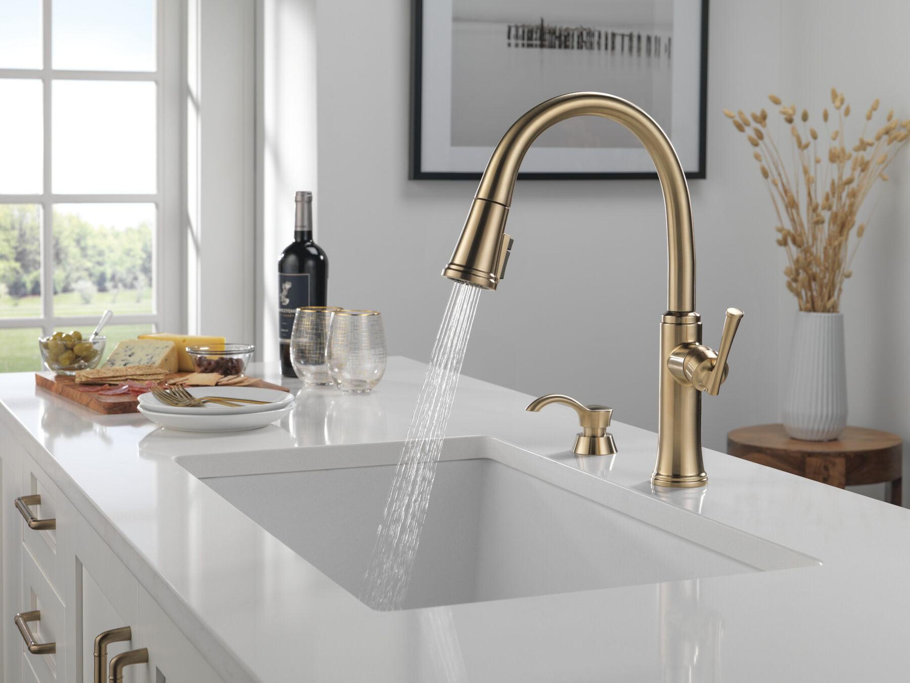 Pull-Down Kitchen Faucet 1L w/Soap Disp (Recertified), image 8
