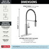 Single-Handle Pull-Down Spring Kitchen Faucet