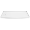 60 x 32" Curved Alcove Shower Base with Left Drain