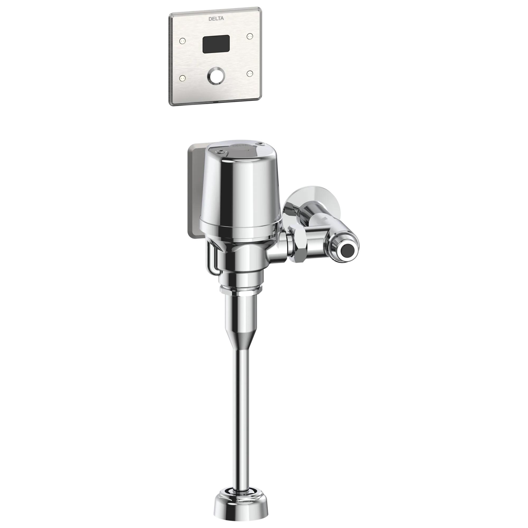 Electronic Exposed Urinal Flush Valve with Wallmount Sensor - Hardwire Operated