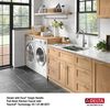 24&rdquo; Workstation Undermount Single Bowl 16 Gauge Stainless Steel Laundry Utility Kitchen Sink with WorkFlow&trade; Ledge and Accessories
