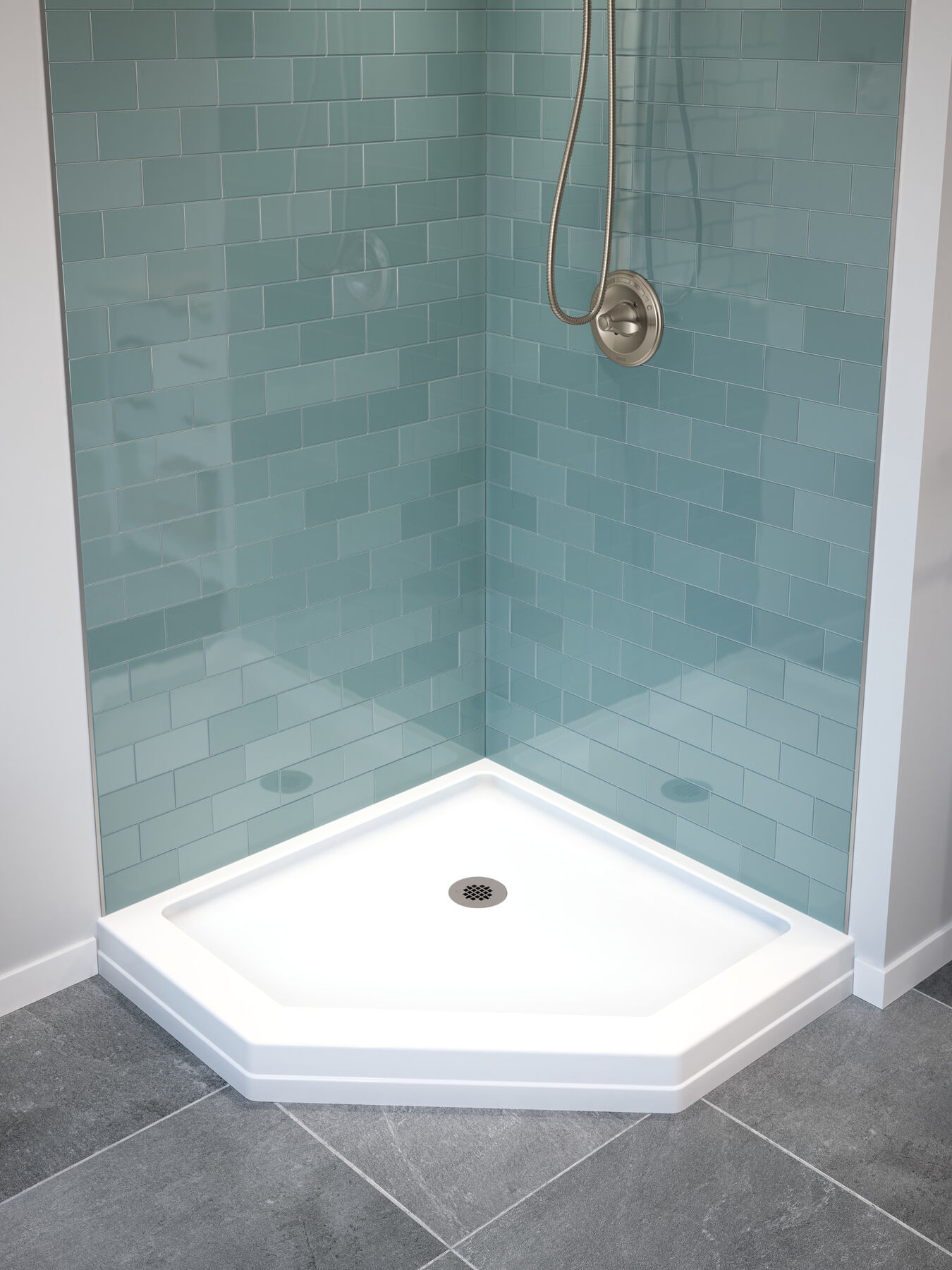 38" Neo Angle Shower Base, image 15
