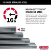 27” Workstation Kitchen Sink Undermount 16 Gauge Stainless Steel Single Bowl with WorkFlow™ Ledge and Accessories