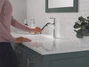 Single Handle Pull-Down Bathroom Faucet
