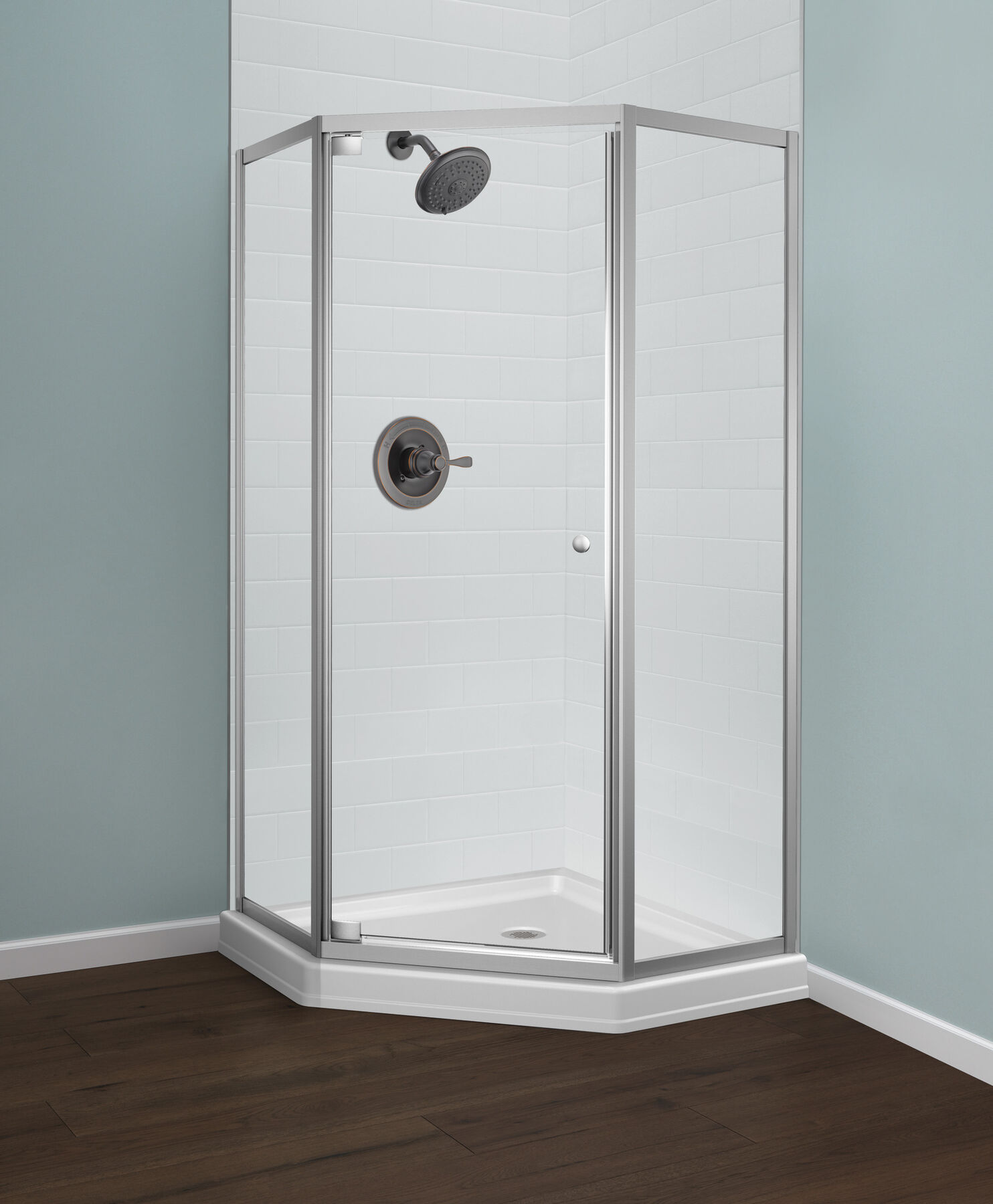 38" Neo Angle Enclosure - Clear, image 1
