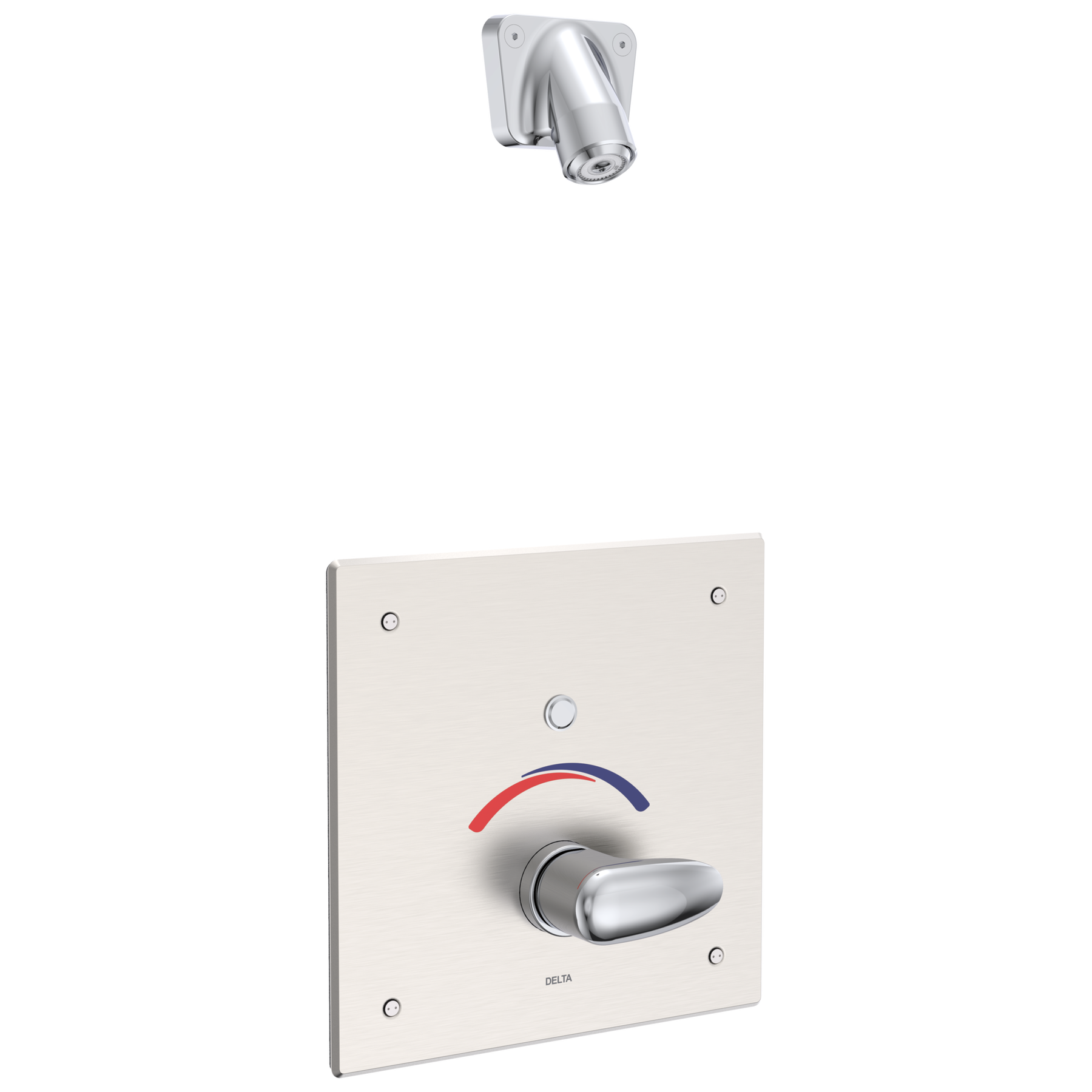 Electronic Shower Trim with Push Button Activator- Battery