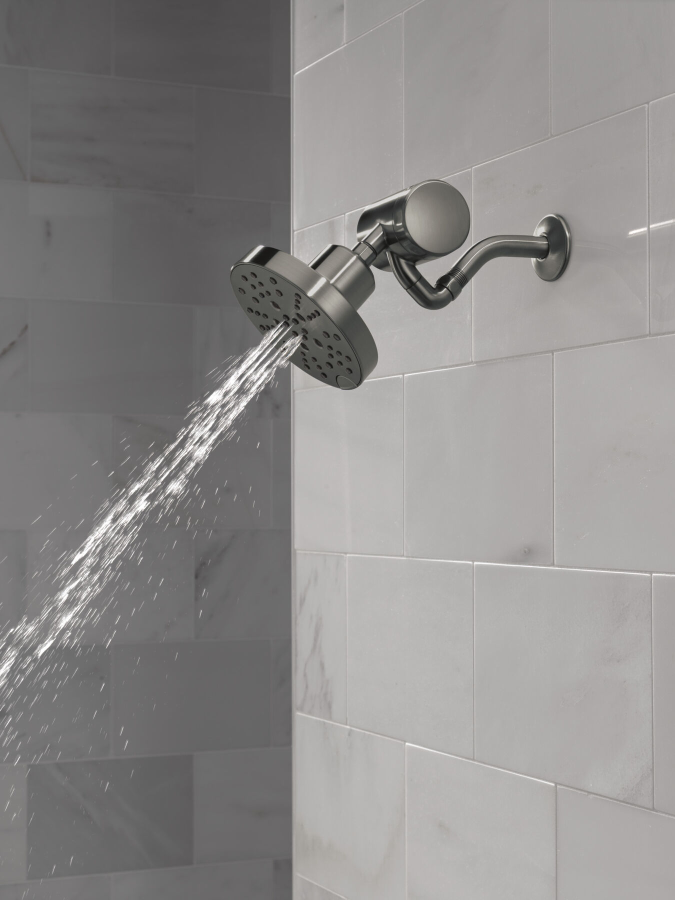 H<sub>2</sub>Okinetic® 5-Setting Contemporary Raincan Shower Head, image 1