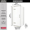 36”x36” Stainless Corner Shower Enclosure