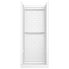 32x32 Alcove Shower Base with Tile Wall Bundle - Center Drain
