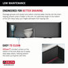 33” Undermount 16 Gauge Workstation Kitchen Sink Double Bowl with WorkFlow™ Ledge and Accessories