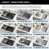 30” Granite Composite Workstation Kitchen Sink Undermount Single Bowl with WorkFlow™ Ledge and Accessories in Metallic Black
