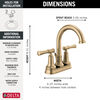 Two Handle Centerset Lavatory Faucet (Recertified)